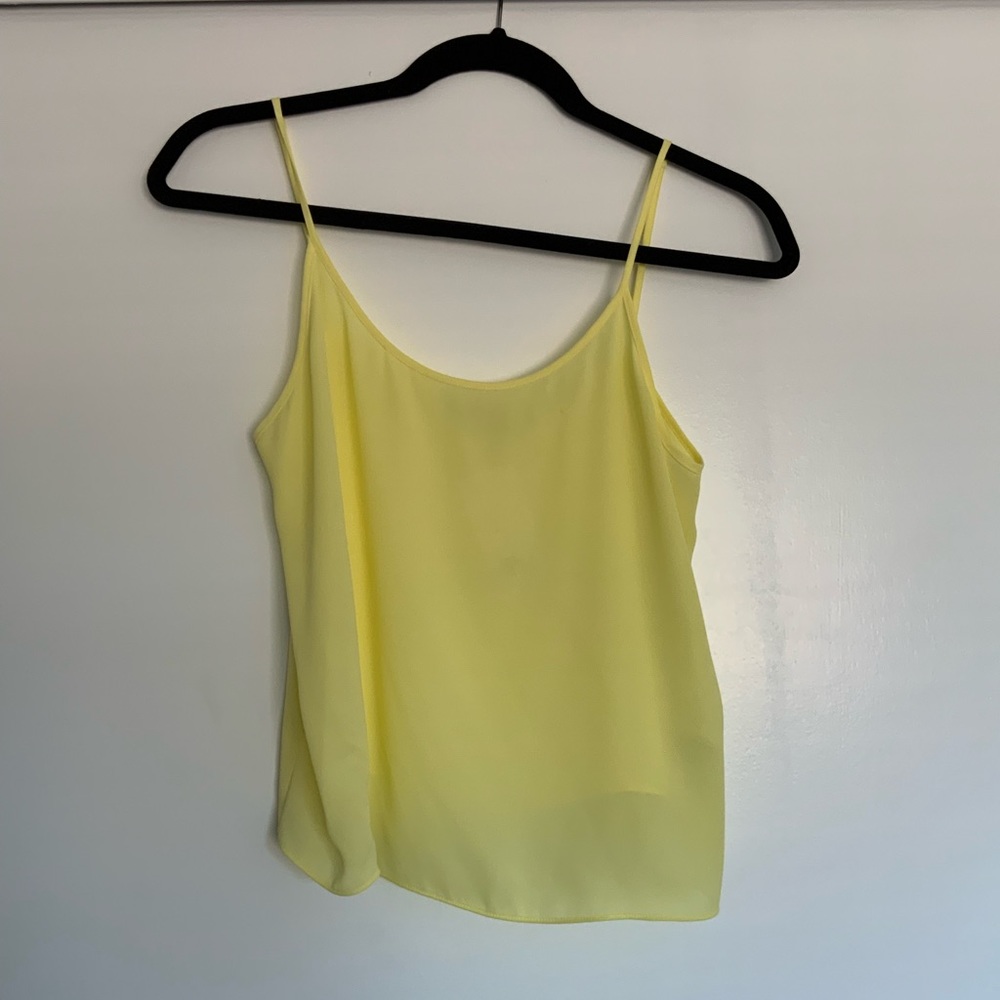VINCE Sheer Yellow Tank Top Camisole New Never Worn With Tags!